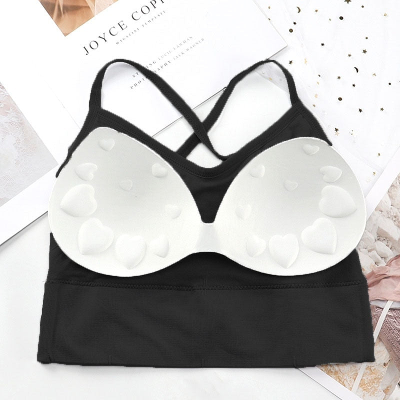 Crisscross Strappy Sports Bra