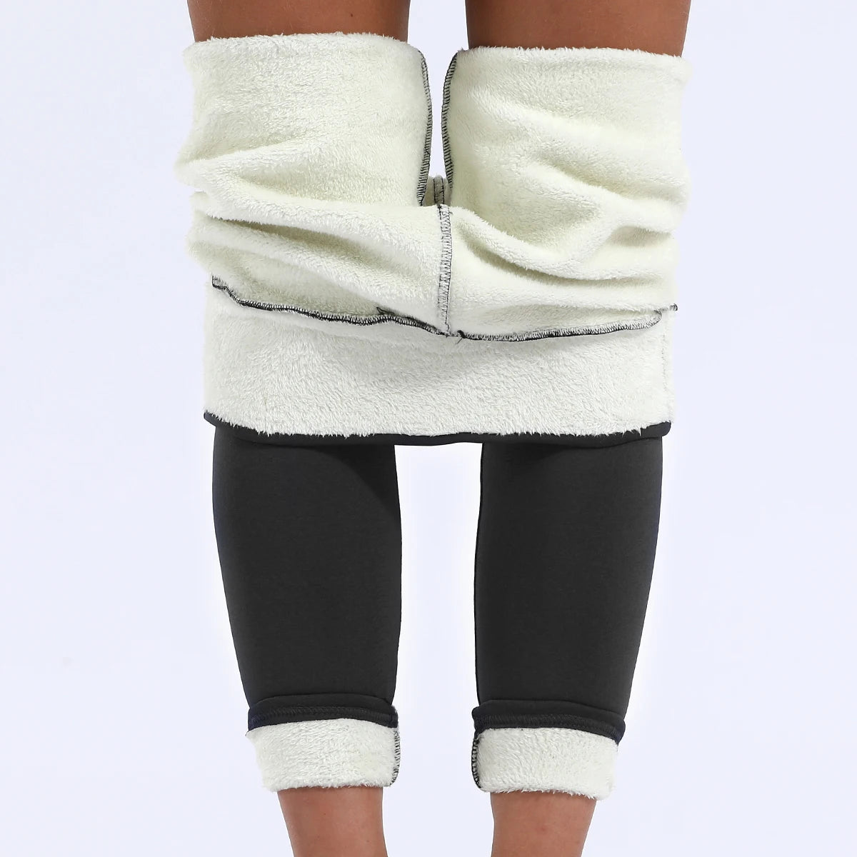 Winter Warm Fleece-Lined High Waist Leggings